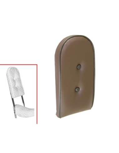 Sissy Bar Back Cushion Vinyl Brown.